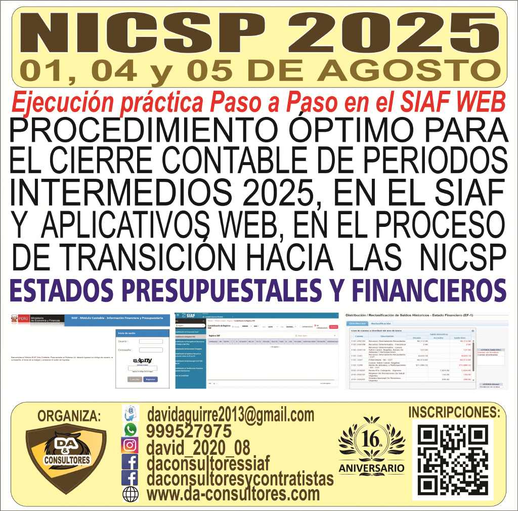 PROCEDIMIENTO ÒPTIMO PARA EL CIERRE CONTALE DE PERIODOS INTERMEDIOS 2025